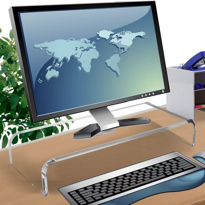 透明U型亞克力電腦顯示器增高架廠家定制